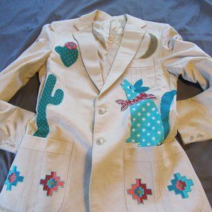 Womens Vtg Custom Angels Flight Southwest Blazer / Sport Coat Sz 42L